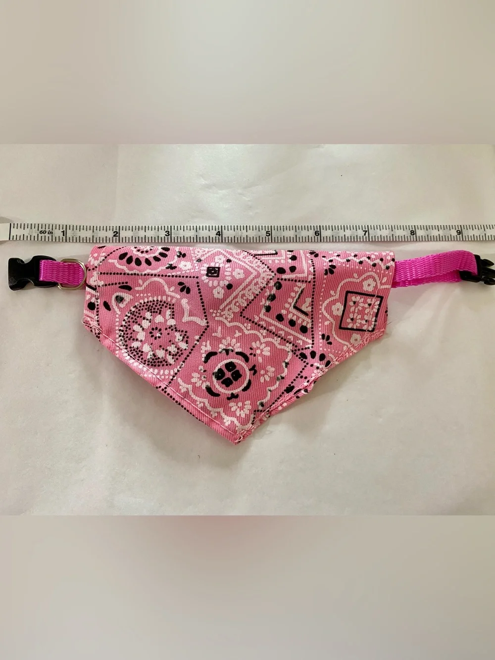 10” Bandana Pet Collar in Pink - XS